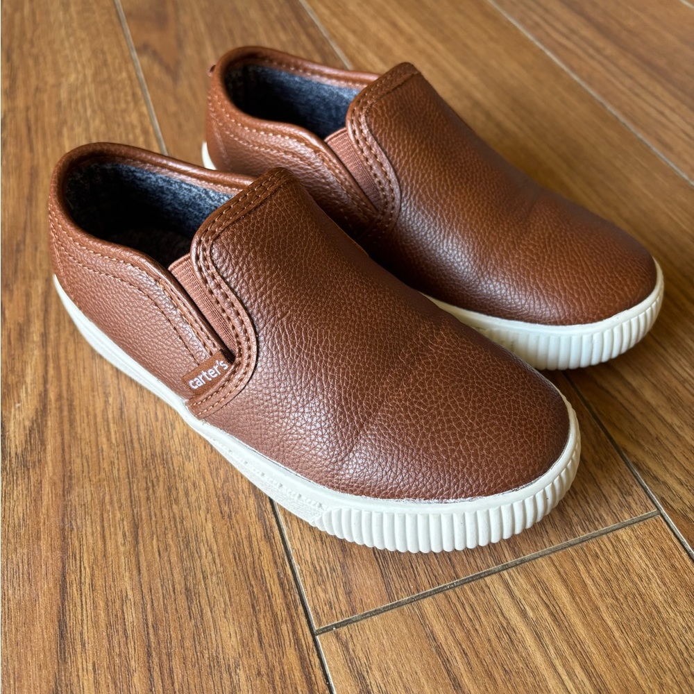 Carter's Brown Slip-On Kids Shoes